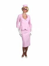Costume Ladies Pink Jackie Onassis Stewardess Costume Image