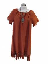 Costume Ladies Red Indian Fancy Dress Costume Image