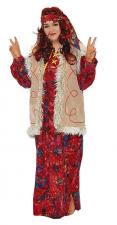 Costume Hippy 60s!! Ladies Hippy 1960s Fancy Dress Costume Image