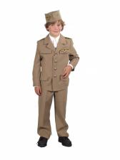 Costume Boys 1940s Wartime WW11 Army Uniform Fancy Dress Costume Image