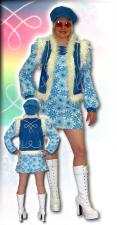 Costume Ladies Hippy 1960s Twiggy Fancy Dress Costume Image