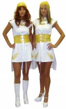 Costume Abba Ladies 1970s Mama Mia Fancy Dress Costume Image