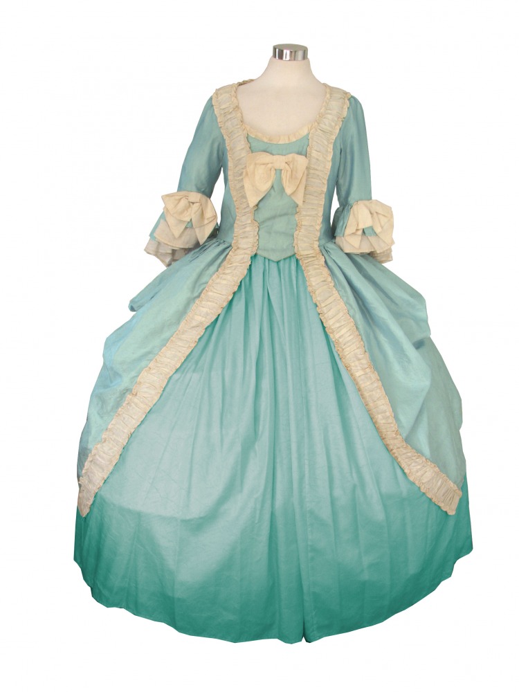 Deluxe Ladies 18th Century Marie Antoinette Masked Ball Costume Image