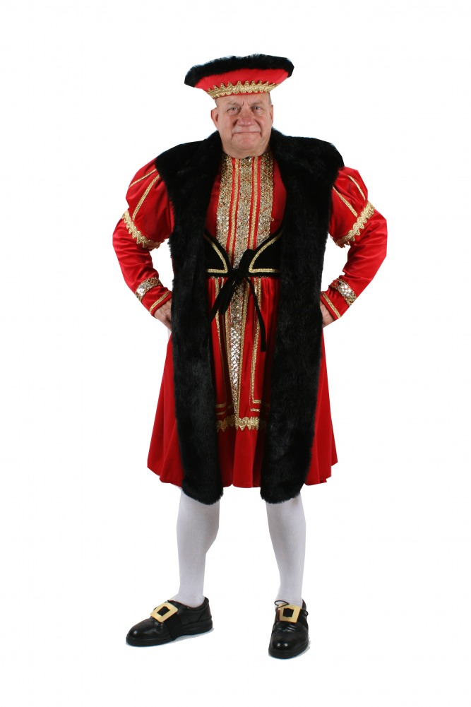 Men's Medieval Tudor Henry V111 Costume Image