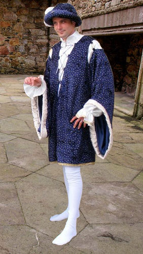 Men's Medieval Tudor Costume Image