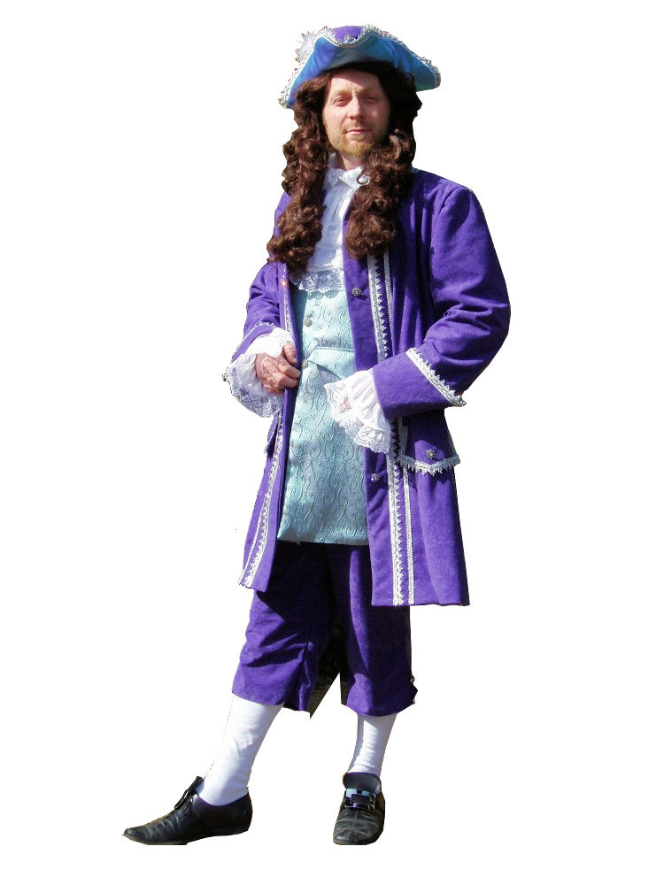Men's Deluxe Louis X1V 18th Century Masked Ball Costume Image