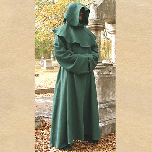 Men's Medieval Ritual Hooded Monk Costume Image