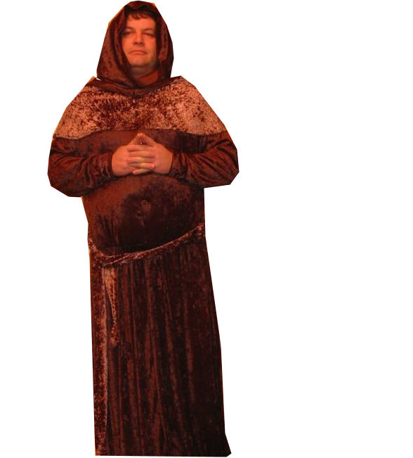 Men's Medieval Padded Monk Costume Image