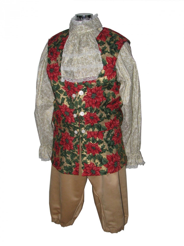 Men's Georgian Christmas Masked Ball Costume Image