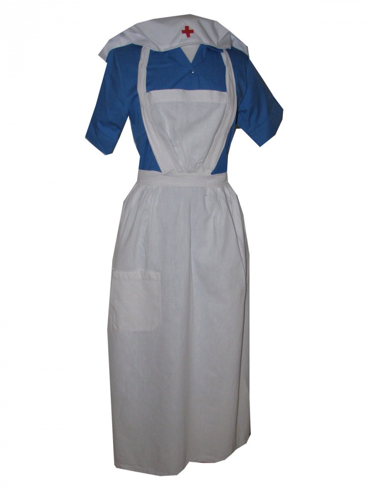 Ladies 1940s Wartime Nurse Costume Size 8 Image