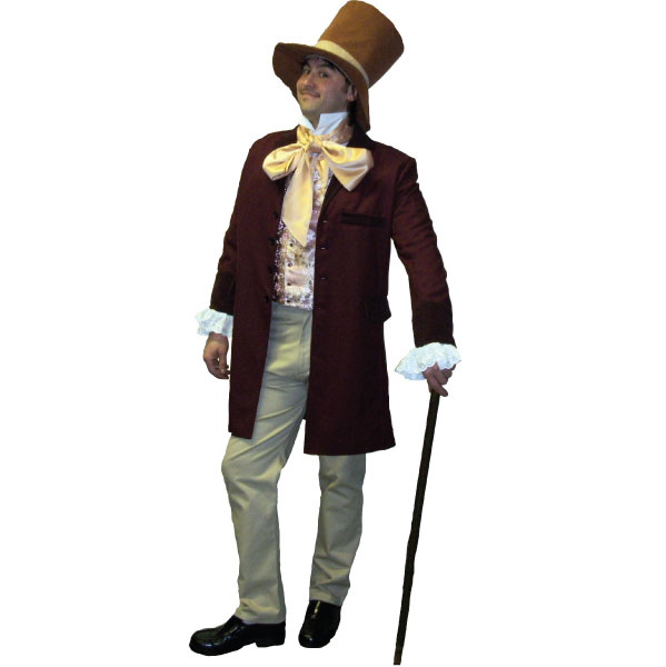 Men's Quality Willy Wonka Charlie and The Chocolate Factory Costume Image