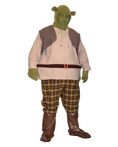 Men's Medieval Hooped Ogre 'Shrek' Costume - Complete Costumes, Costume Hire