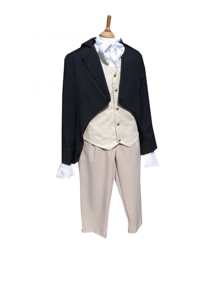 Men's Deluxe Regency Mr. Darcy Victorian Costume Size L/XL Image