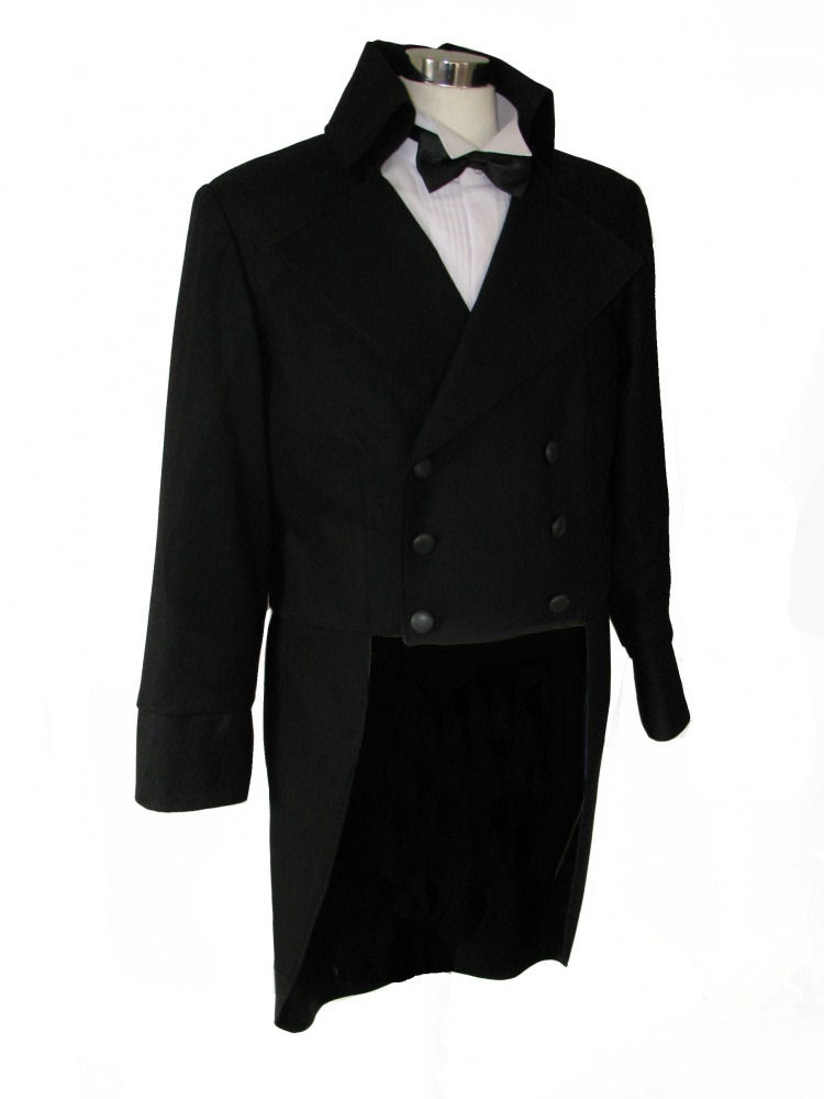 Mens Victorian Edwardian Tailcoat Costume Size Medium - Large ...