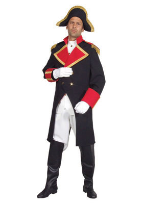 Mens 18th 19th Century Napoleon Fancy Dress Costume Size M Image