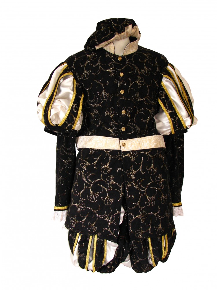 Men's Medieval Tudor Elizabethan Costume Image
