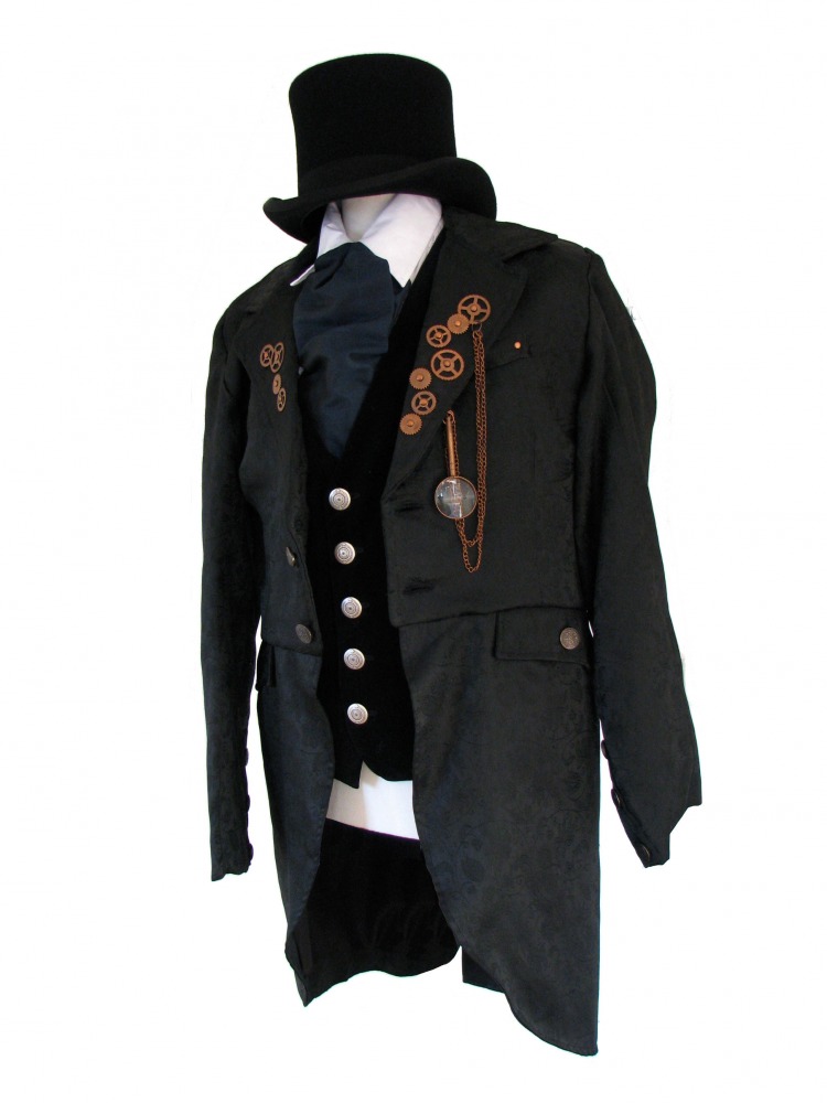 Men's Victorian Edwardian Steampunk Costume Size Large Image