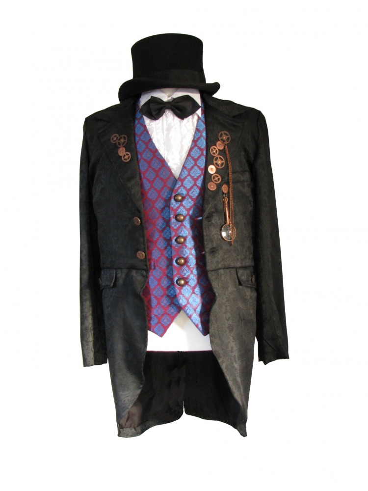 Men's Victorian Edwardian Steampunk Costume Size Medium Image