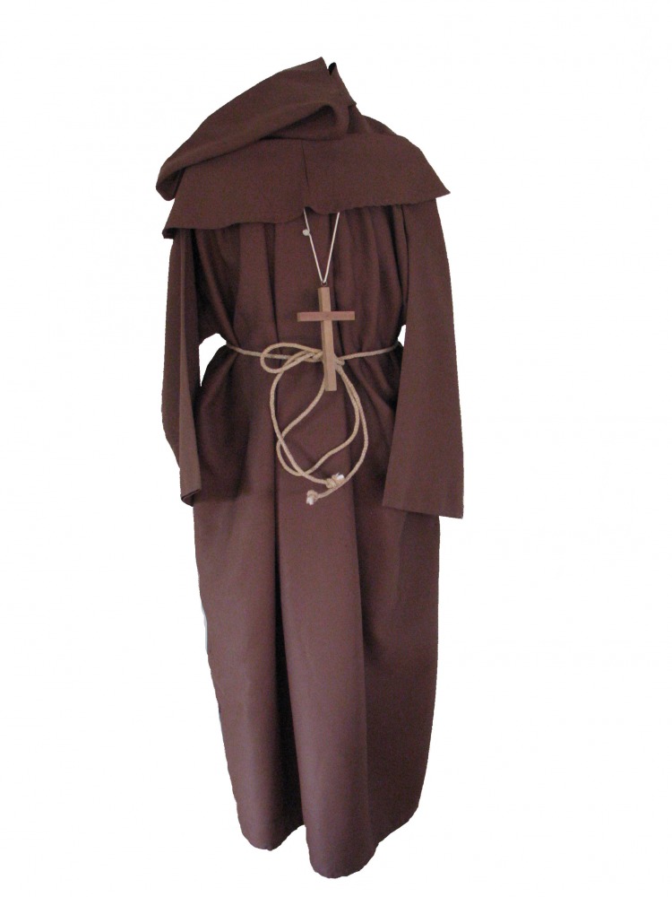 Men's Medieval Priest Monk Costume Image