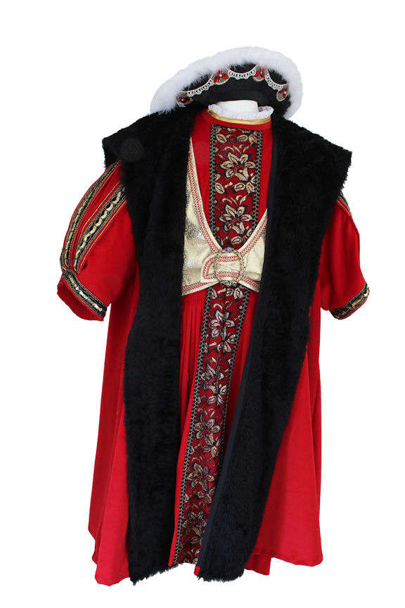 Men's Medieval Tudor Henry V111 Costume Image
