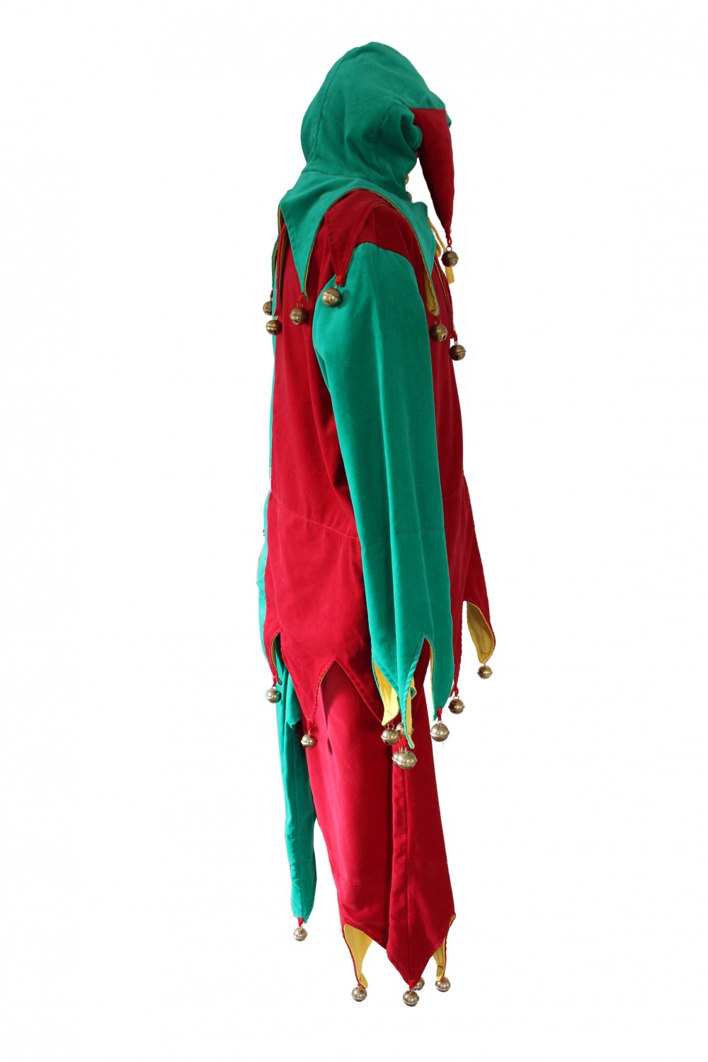 Men's Medieval Tudor Elizabethan Jester Costume Image