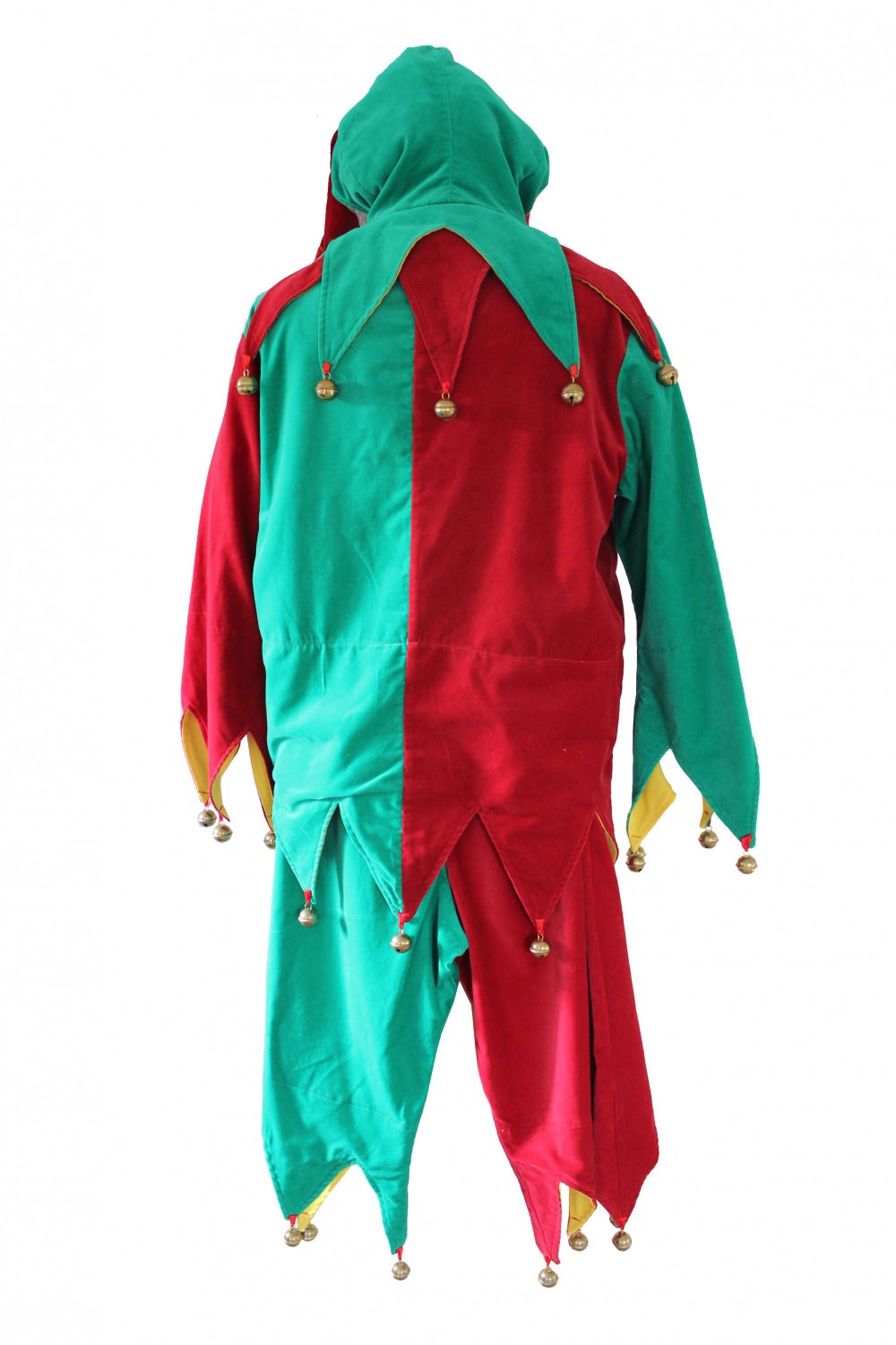 Men's Medieval Tudor Elizabethan Jester Costume Image