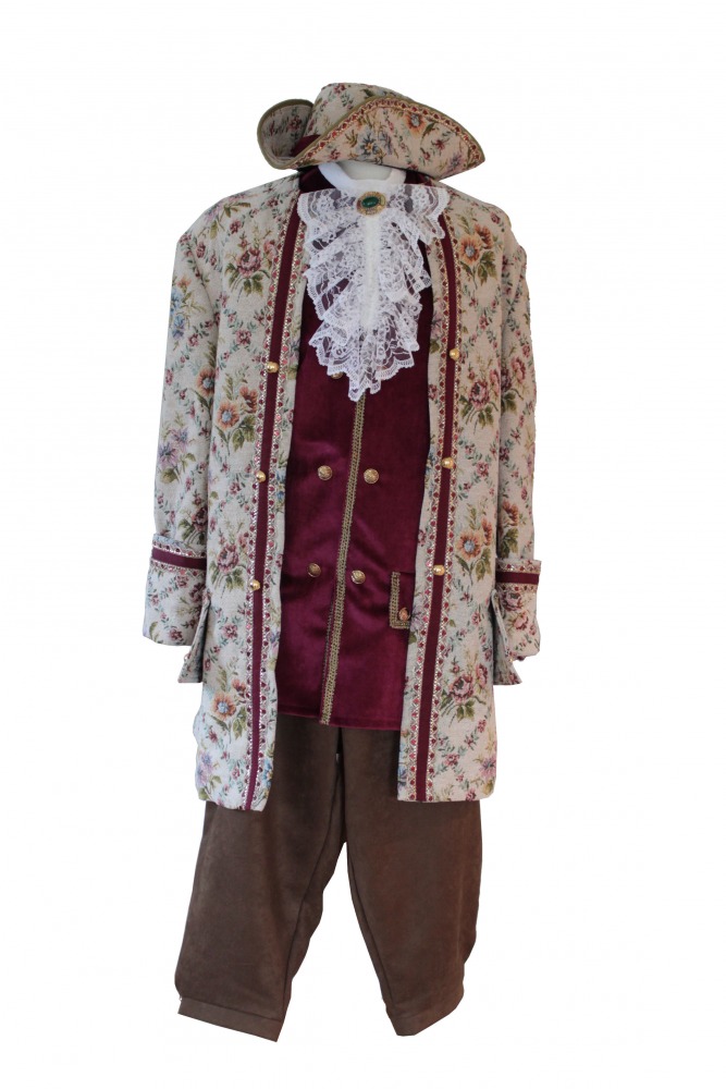 Deluxe Men's 18th Century Masked Ball Georgian Costume - Complete ...