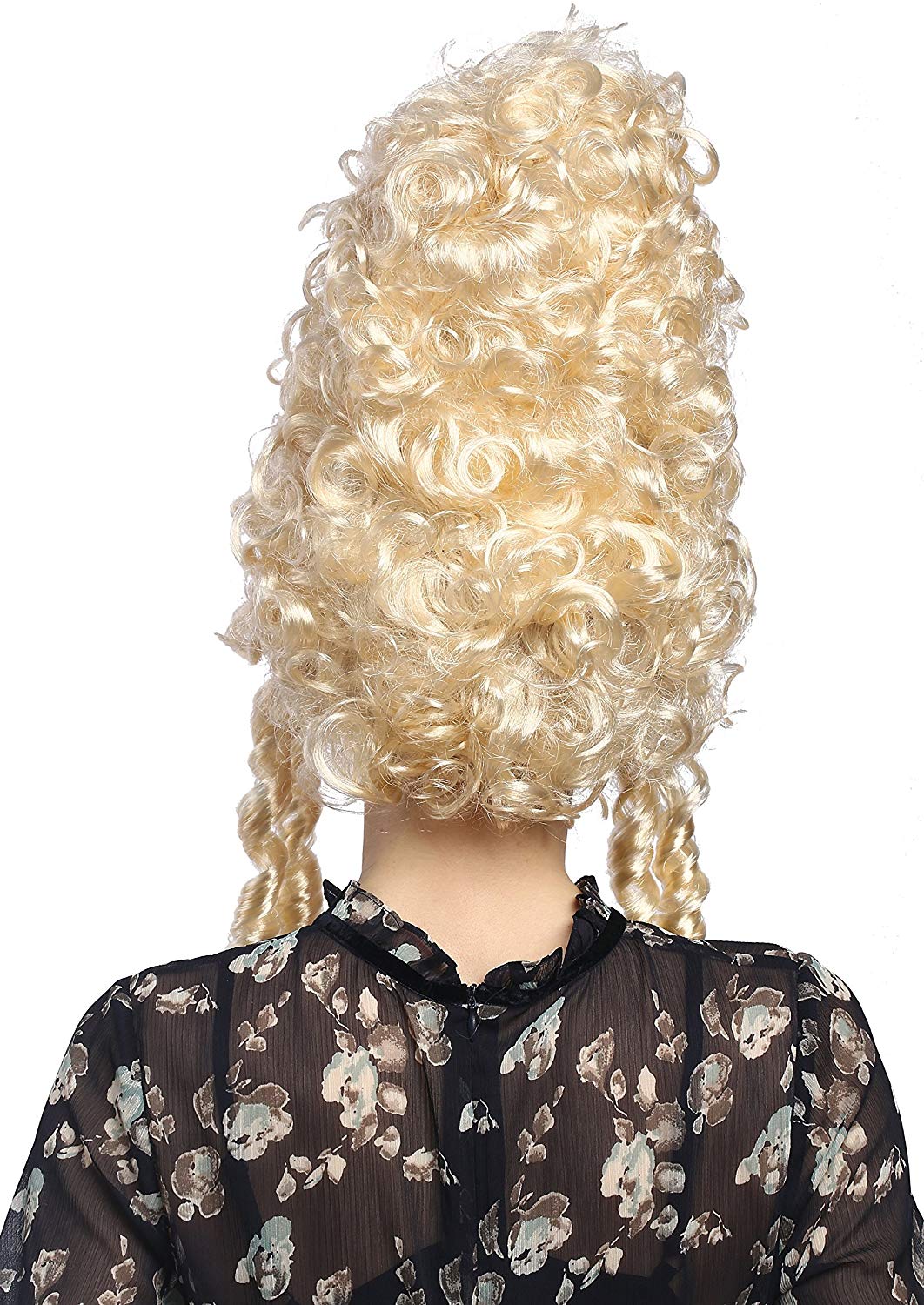 Ladies White Marie Antoinette Masked Ball Pompadour Georgian Wig Image