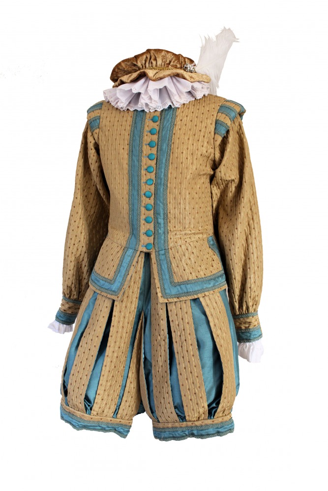 Men's Deluxe Medieval Tudor Elizabethan Costume Image