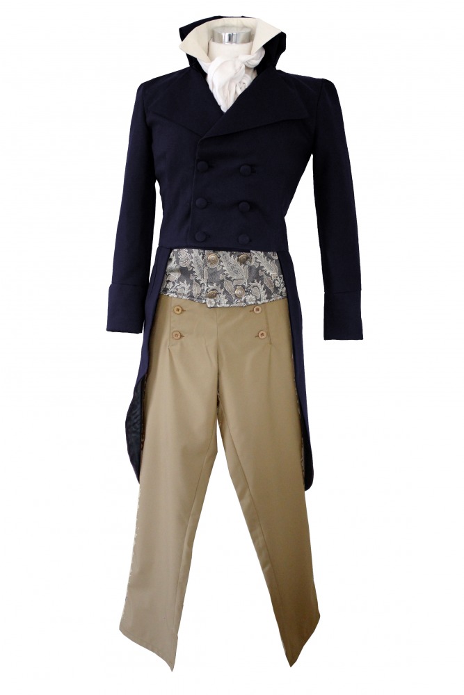 Men's Deluxe Regency Mr. Darcy Victorian Costume Size XS S - Complete ...