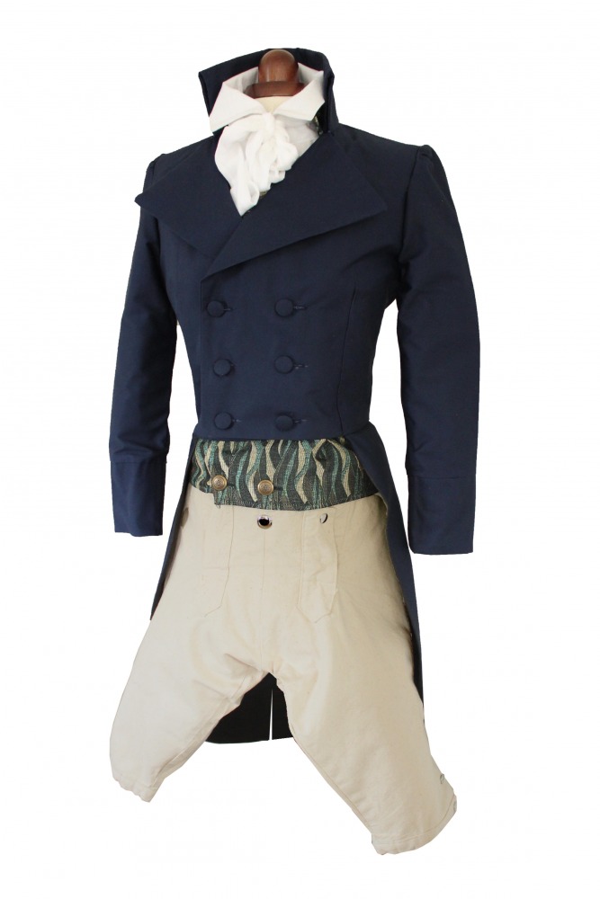 Men's Deluxe Regency Mr. Darcy Victorian Costume Size XS S  Image