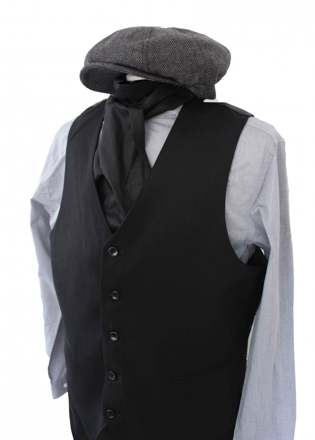 Men's Poor Victorian Chimney Sweep Oliver Peaky Blinder Costume Size M Image