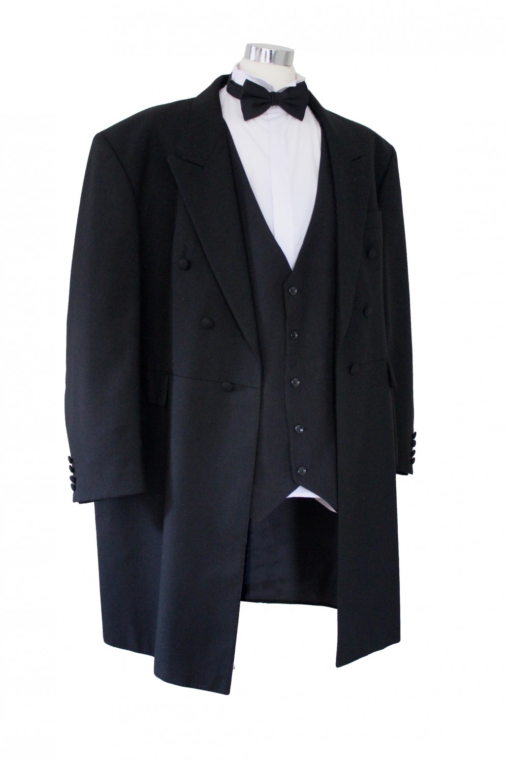 Men's Victorian Edwardian Frock Coat Costume Size XXL Image