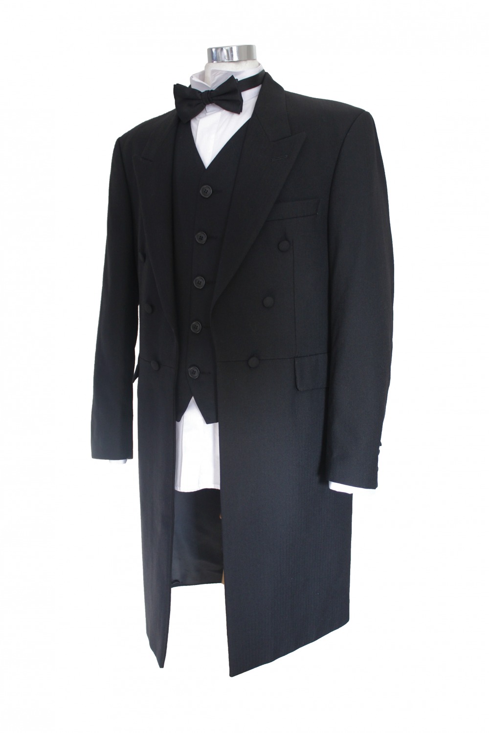 Men's Victorian Edwardian Frock Coat Costume Size L Image