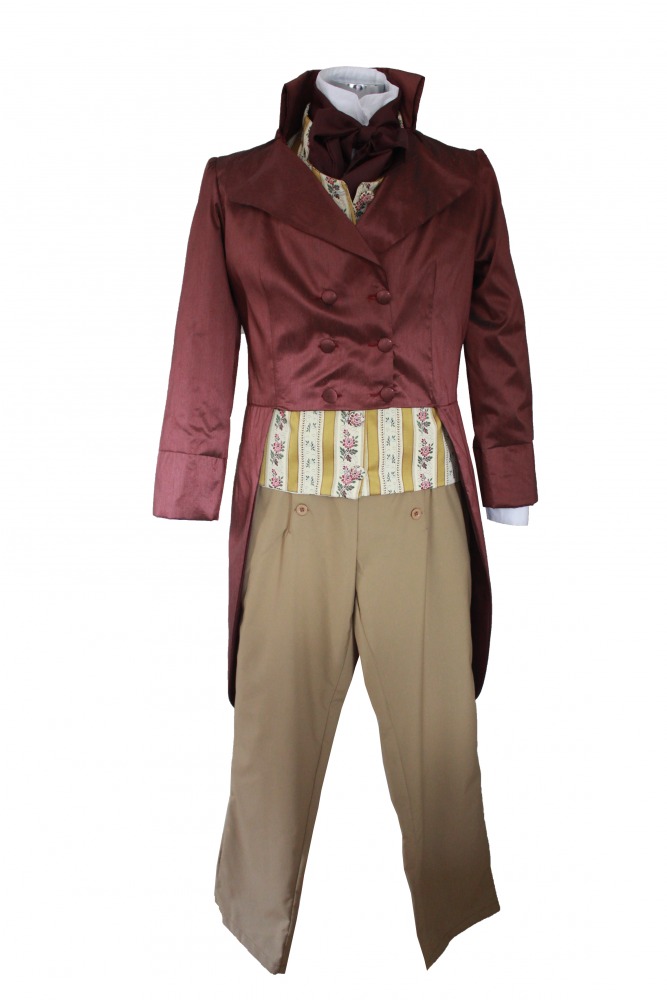 Deluxe Men's Regency Mr. Darcy Victorian Costume Size M Image