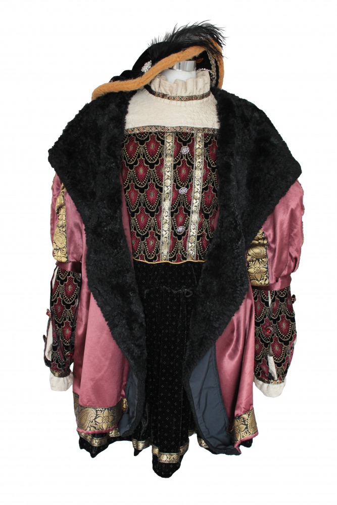 Men's Medieval Tudor Elizabethan Henry V111 Costume Image