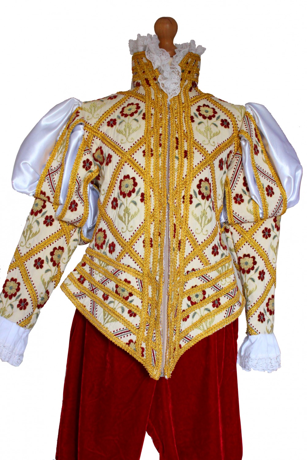 Men's Deluxe Medieval Tudor Elizabethan Costume Image