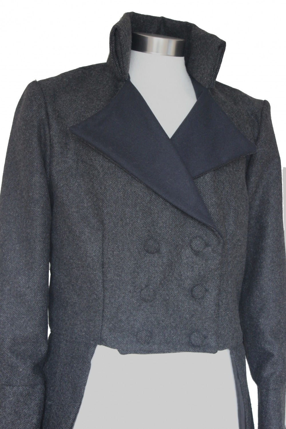 For Sale Made To Order Men's Handmade Woolen Deluxe Mr.Darcy Regency Victorian Tailcoat Made To Order XS, S, M, L, XL Image