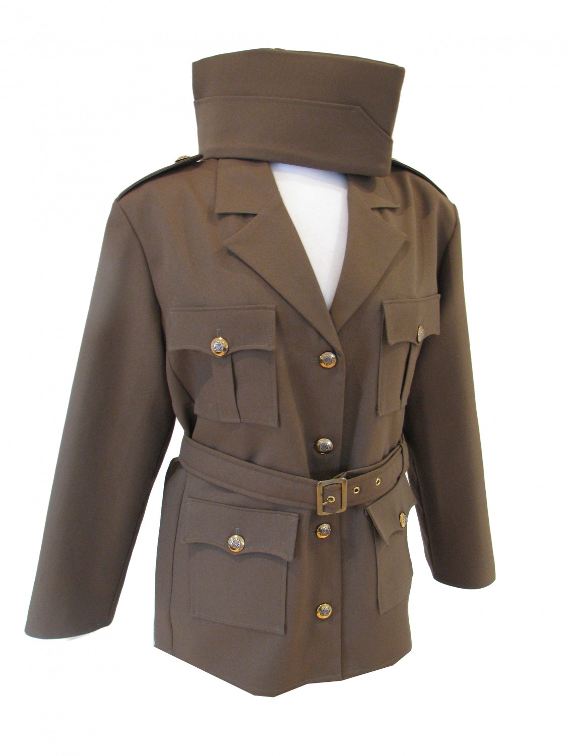 Mens 1940s Army Battledress Wartime Suit Costume WW11 Image