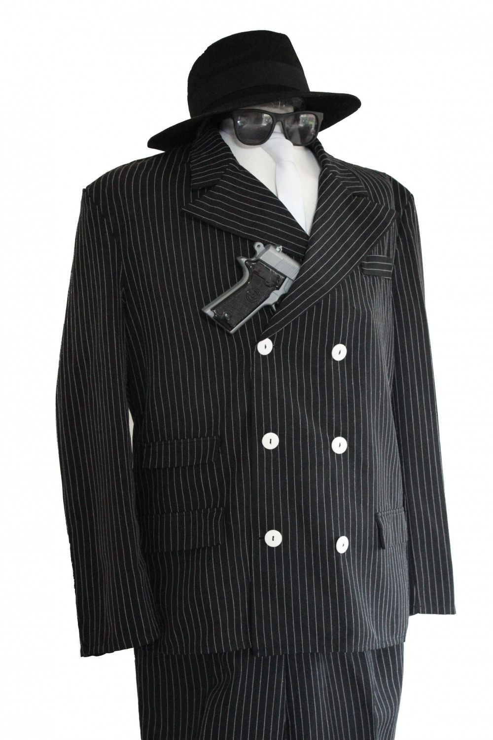 Mens 1920s 1930s Gangster Fancy Dress Costume Image