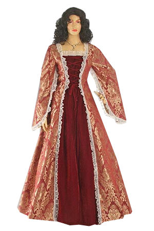 Ladies Petite Medieval Renaissance Costume And Headdress Size 10 - 12 -  Complete Costumes, Costume Hire