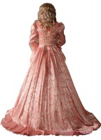 Ladies Pink Lacy Handmade Regency Parasol 