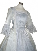 Ladies Victorian Regency White Lacy Gloves