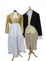Men's Georgian Regency Edwardian Victorian White Gloves Size Medium