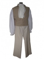 Men's Georgian Regency Edwardian Victorian White Gloves Size X Large