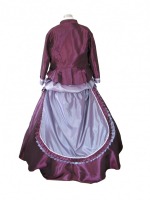 Ladies White Medieval Victorian Three Hooped Underskirt