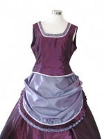 Ladies White Medieval Victorian Three Hooped Underskirt