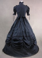 Ladies Black 18th Century Marie Antoinette Masked Ball Feather Fan