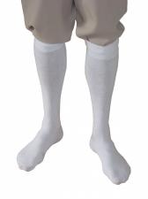 Men's Regency Mr. Darcy Georgian Victorian Edwardian Knee Length White Stockings
