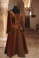 Ladies Black Medieval Georgian Victorian Three Tiered Underskirt (L/XL)